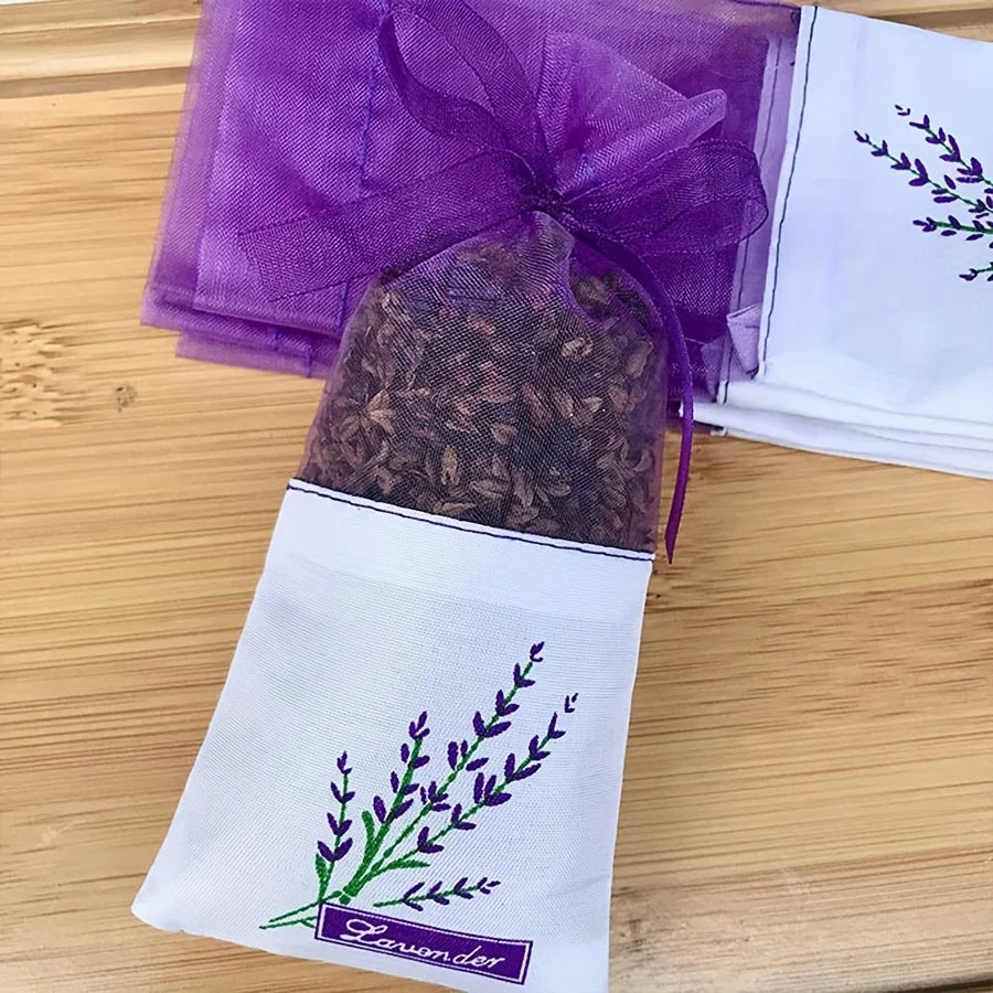 20pcs/ Lace Linen Sachet, Empty Bag Purple Strap Mesh Sachet Sachet Bag Suitable for Living Room Room, Study, Aromatherapy Bags