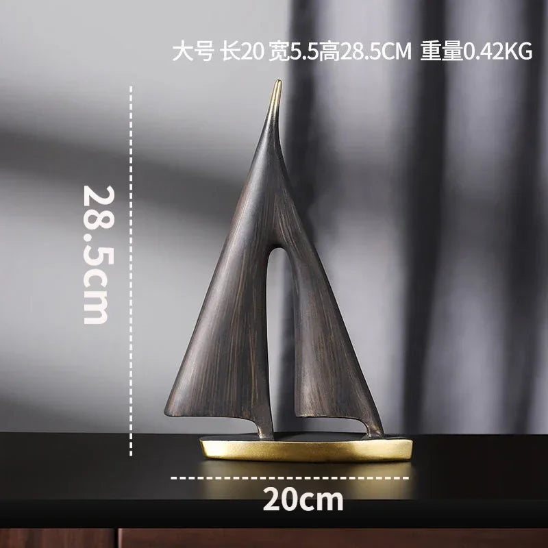 Smooth Sailing Sailboat Ornament | Resin Home Decor for Living Room & Bedroom