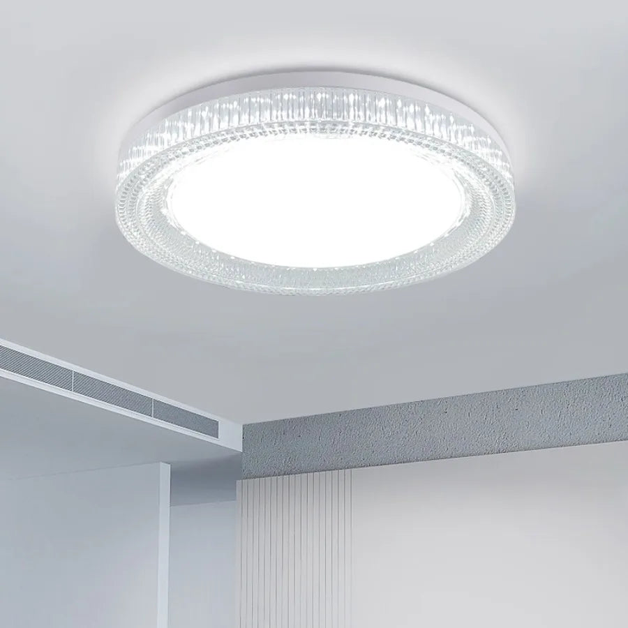 Modern LED Ceiling Light | Round Crystal Design | Indoor Home Lamp