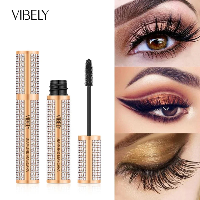 New 4D Silk Fiber Lash Mascara Waterproof VIBELY 3d Mascara For Eyelash Extension Black Thick Lengthening Eye Lashes Cosmetics✅FREE UK Delivery