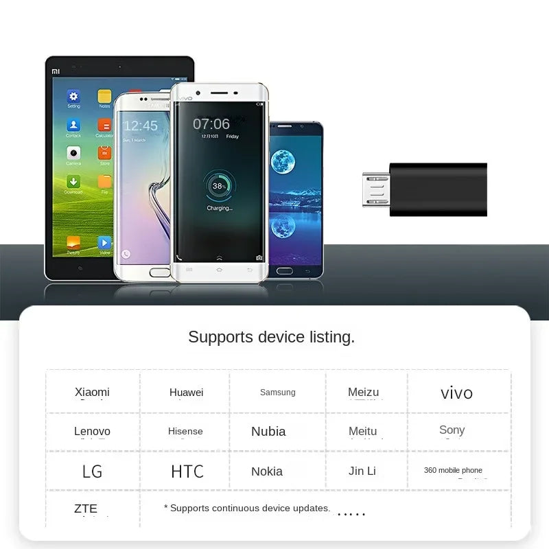 USB Type C Female To Micro USB Male Adapter Connector Type-C Micro USB Charger Adapter for Xiaomi Redmi Huawei Phone Converter