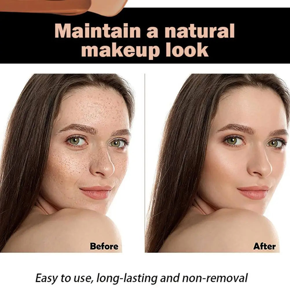 Hose Liquid Foundation Matte Nude Makeup Facial Foundation Highlight Concealer Oil Control Full Coverage Foundation for Brighten✅ FREE UK Delivery