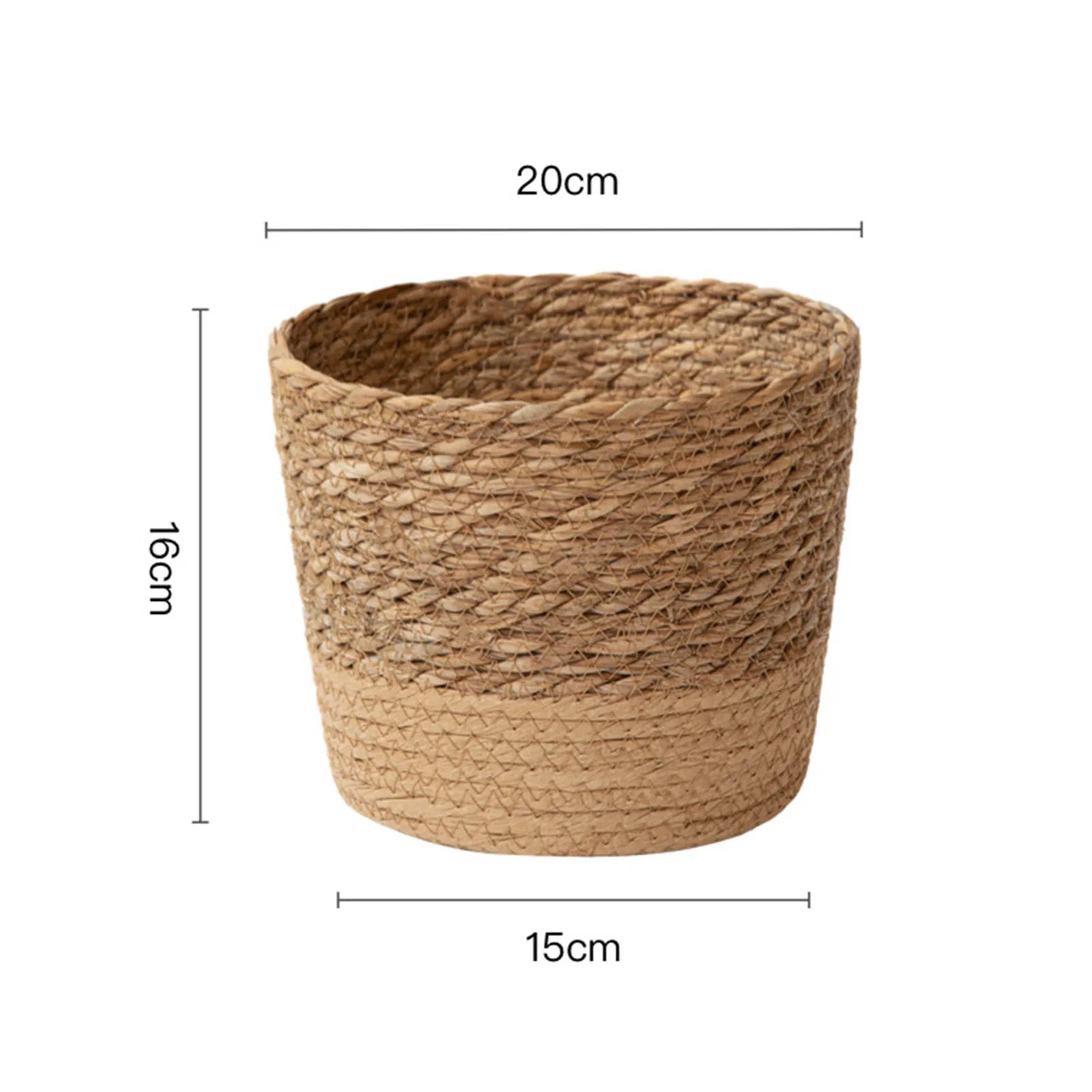 Handmade Rattan Wicker Plant Basket – Woven Planter & Storage Basket for Home & Garden