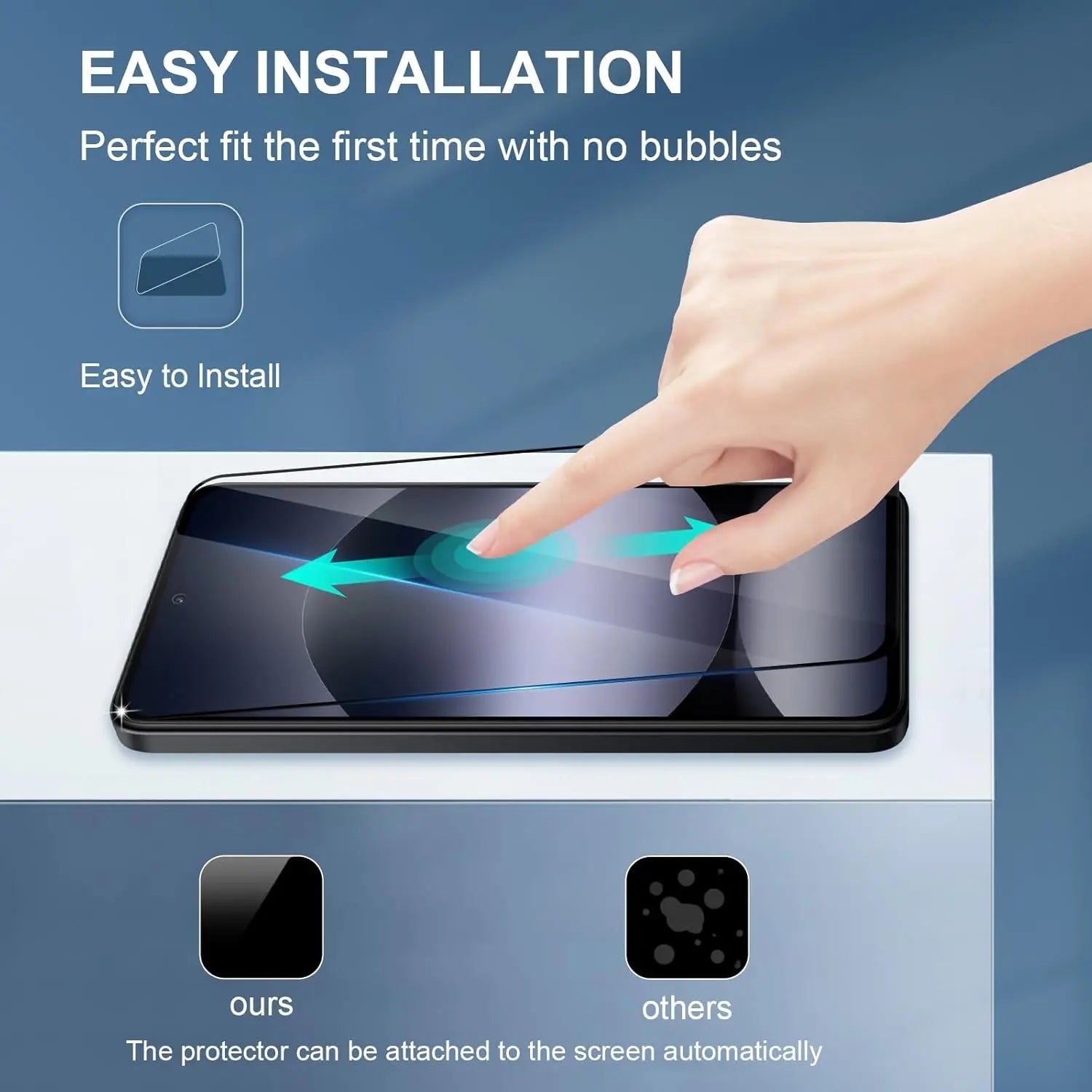 Screen Protector For Xiaomi Redmi Note 14 4G/5G Tempered Crystal Bubble Free 9H Hardness Tempered Glass HD Screen Protector