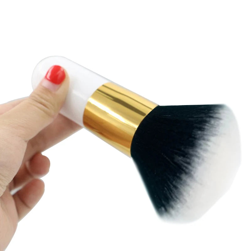 Large Face Powder & Blush Brush – Soft Nylon Foundation & Contour Makeup Brush