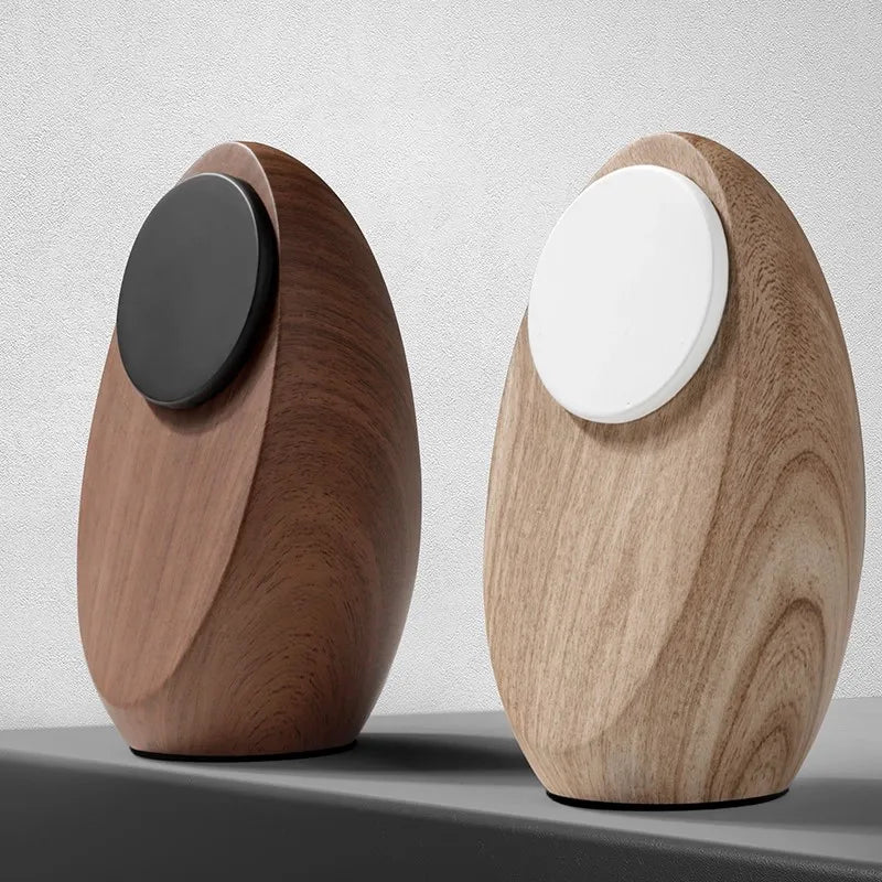 MagSafe Wooden Wireless Charger Stand | Egg-Shaped Desktop Organiser