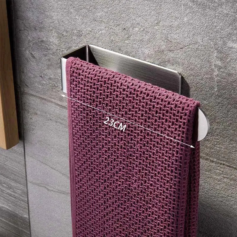 Self-Adhesive Towel Rack – No Drill | Bathroom & Kitchen Wall Holder✅ FREE UK Delivery