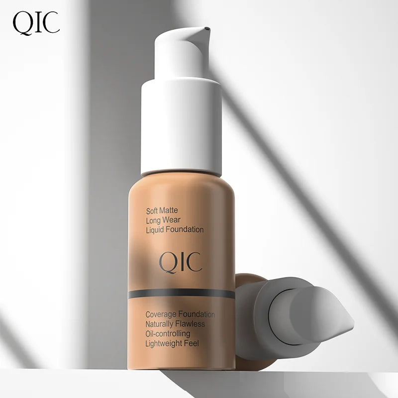 QIC Matte Liquid Foundation – Full Coverage & Oil Control | ✅ FREE UK Delivery