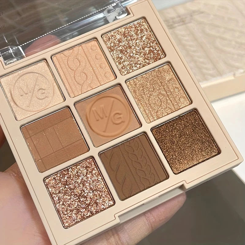 9-Shade Earth Tone Eyeshadow Palette