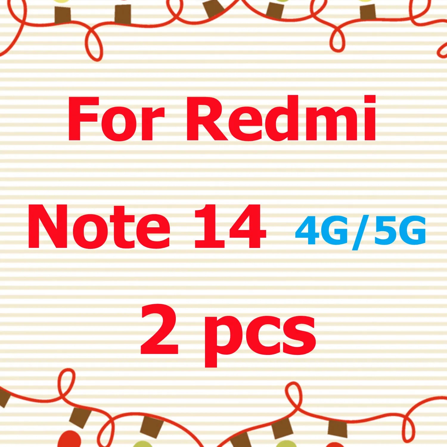 Tempered Glass Screen Protector for Xiaomi Redmi Note 14 4G/5G – 9H HD Crystal Clear, Bubble-Free