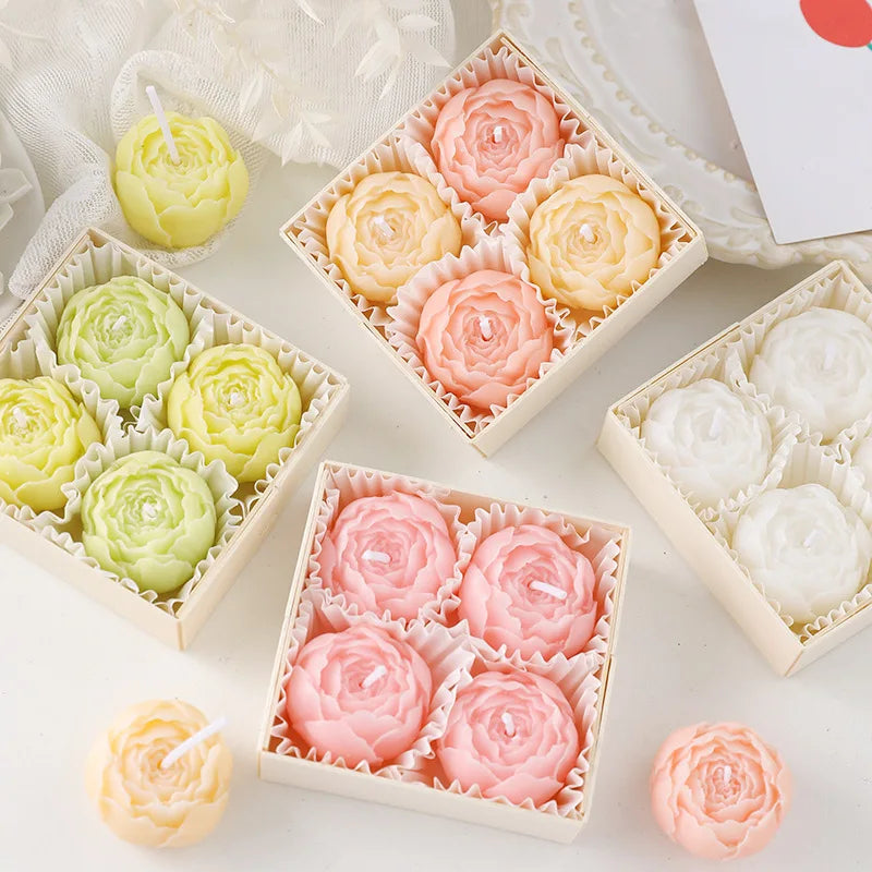 Rose Flower Scented Candle Gift Box | Valentine's & Anniversary Set