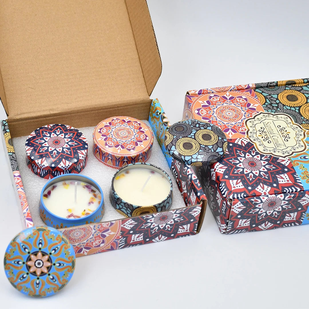 Arabian Nights Scented Candle Set | 4-Piece Gift Box