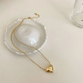Gold Plated Green Zircon Pendant Necklace – Elegant Statement Jewellery for Women