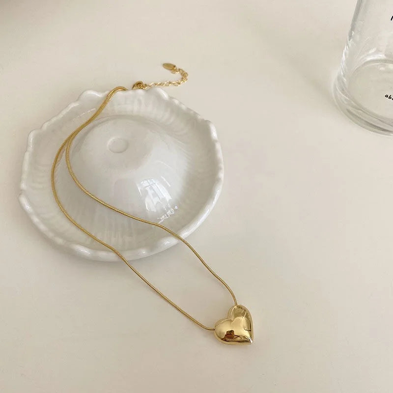 Gold Plated Green Zircon Pendant Necklace – Elegant Statement Jewellery for Women