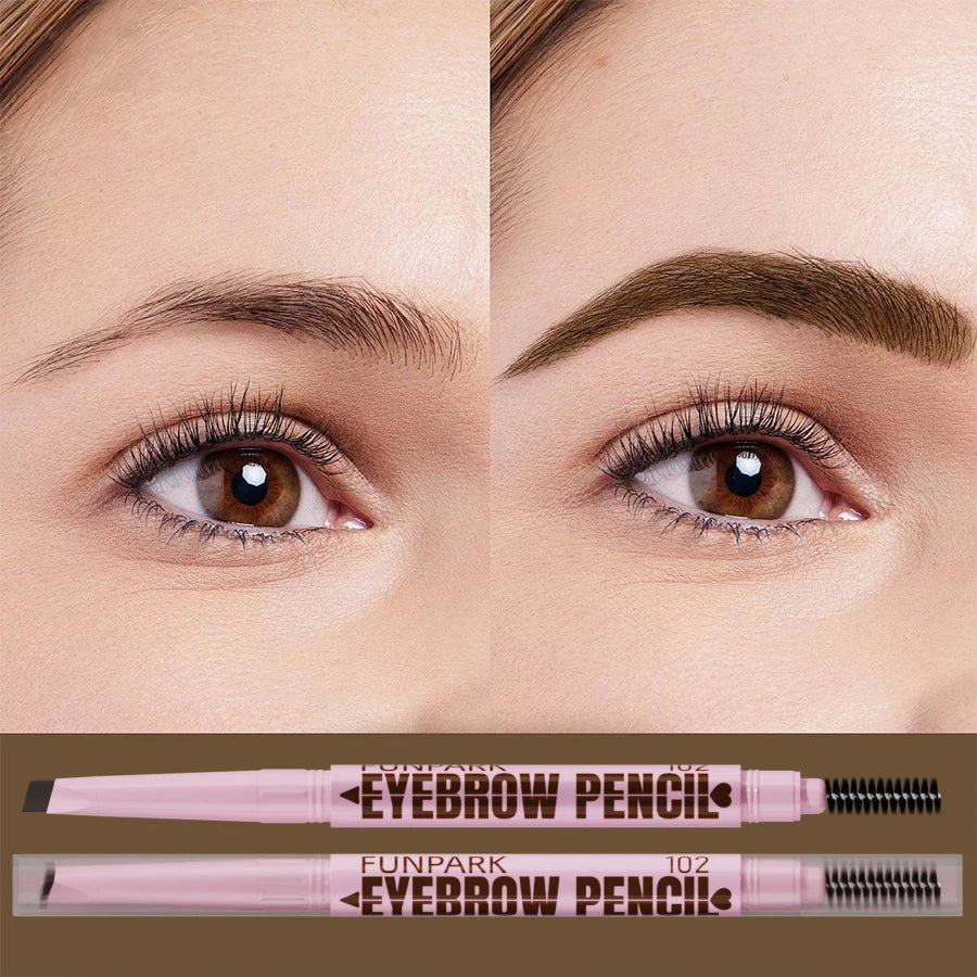 2-in-1 Waterproof Eyebrow Pencil – Long-Lasting & Natural Look – 5 Shades ✅ FREE UK Delivery