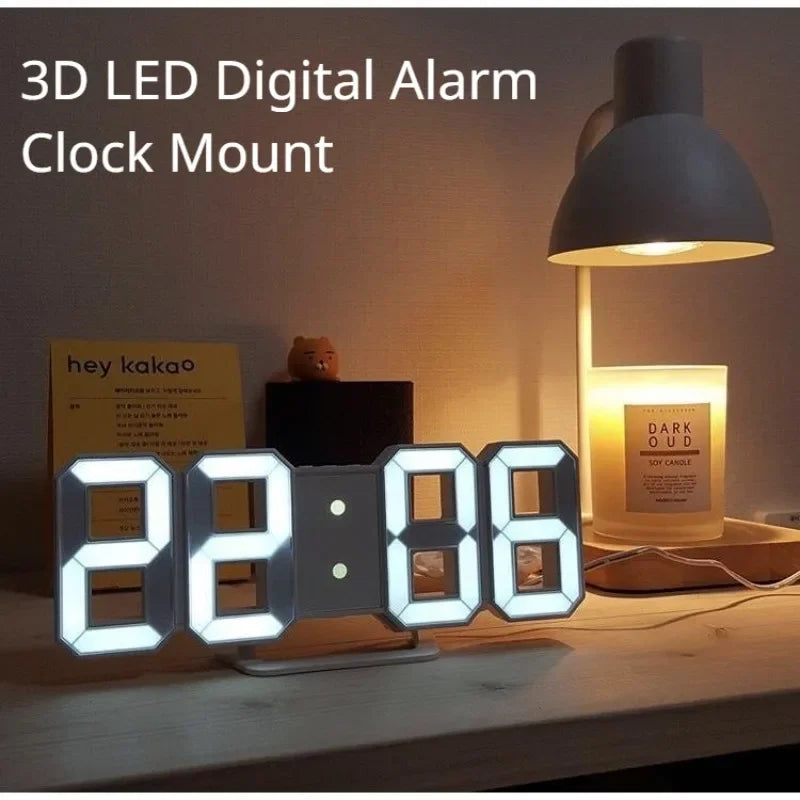 LED Digital Wall Clock | Modern Electronic Desk & Table Clock for Home