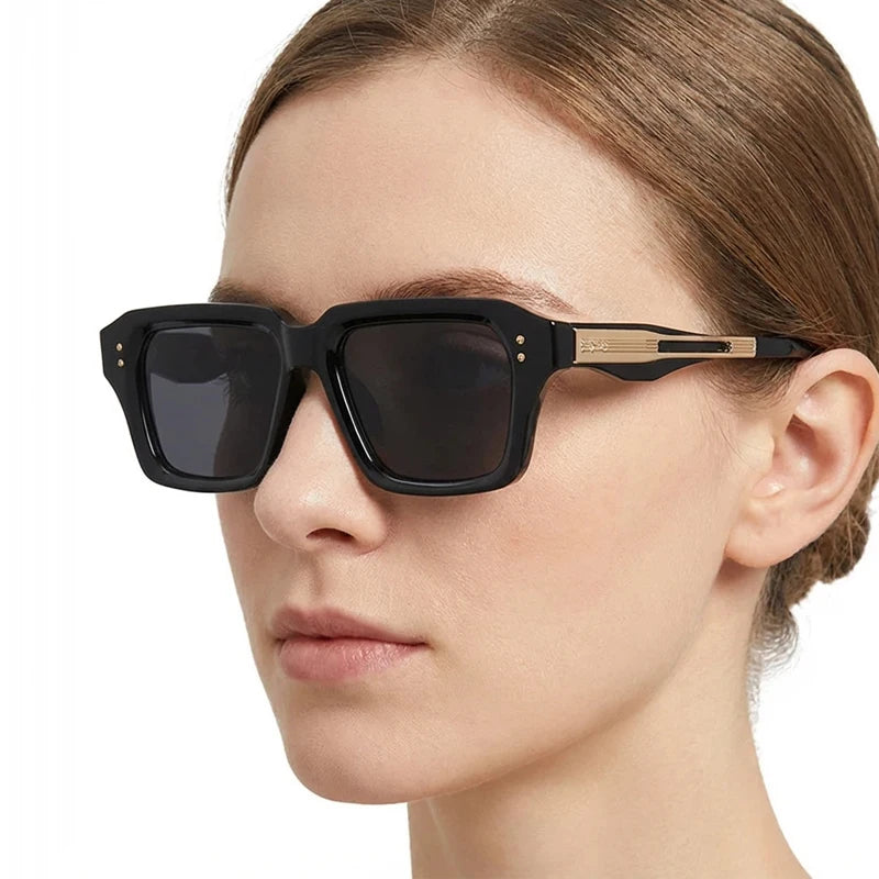 High-end Square Sunglasses Men Women Luxury Business Sun Glasses Fashion Daily Decorative Outdoor Shades UV400