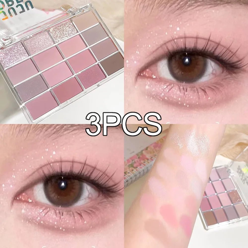 16‑Colour Eyeshadow Palette | Matte & Shimmer | Waterproof – FREE SHIPPING