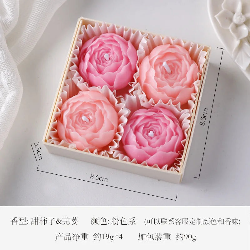 Rose Flower Scented Candle Gift Box | Valentine's & Anniversary Set