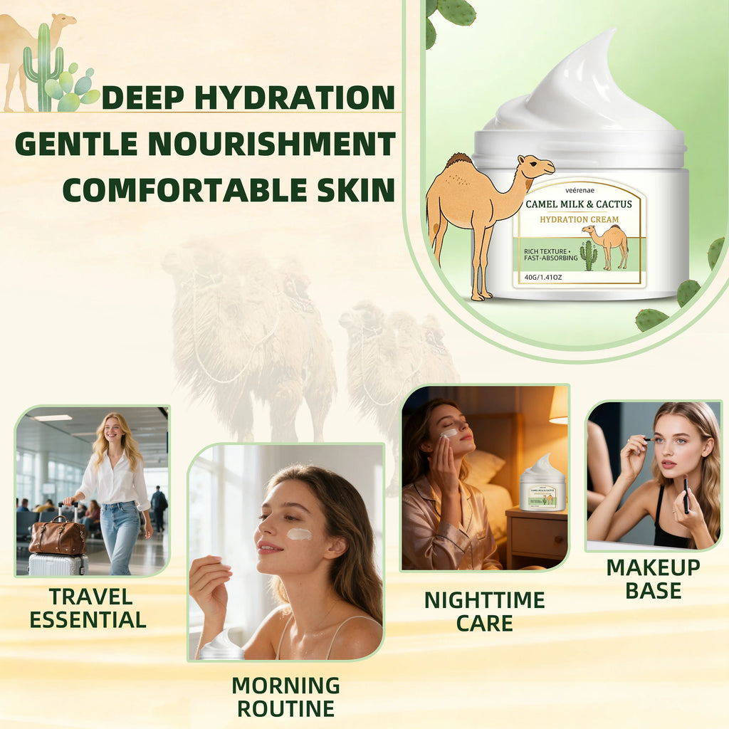 Camel Milk & Cactus Hydrating Face Cream – All Skin Types