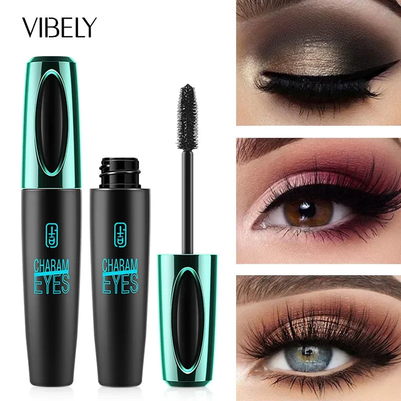 New 4D Silk Fiber Lash Mascara Waterproof VIBELY 3d Mascara For Eyelash Extension Black Thick Lengthening Eye Lashes Cosmetics✅FREE UK Delivery
