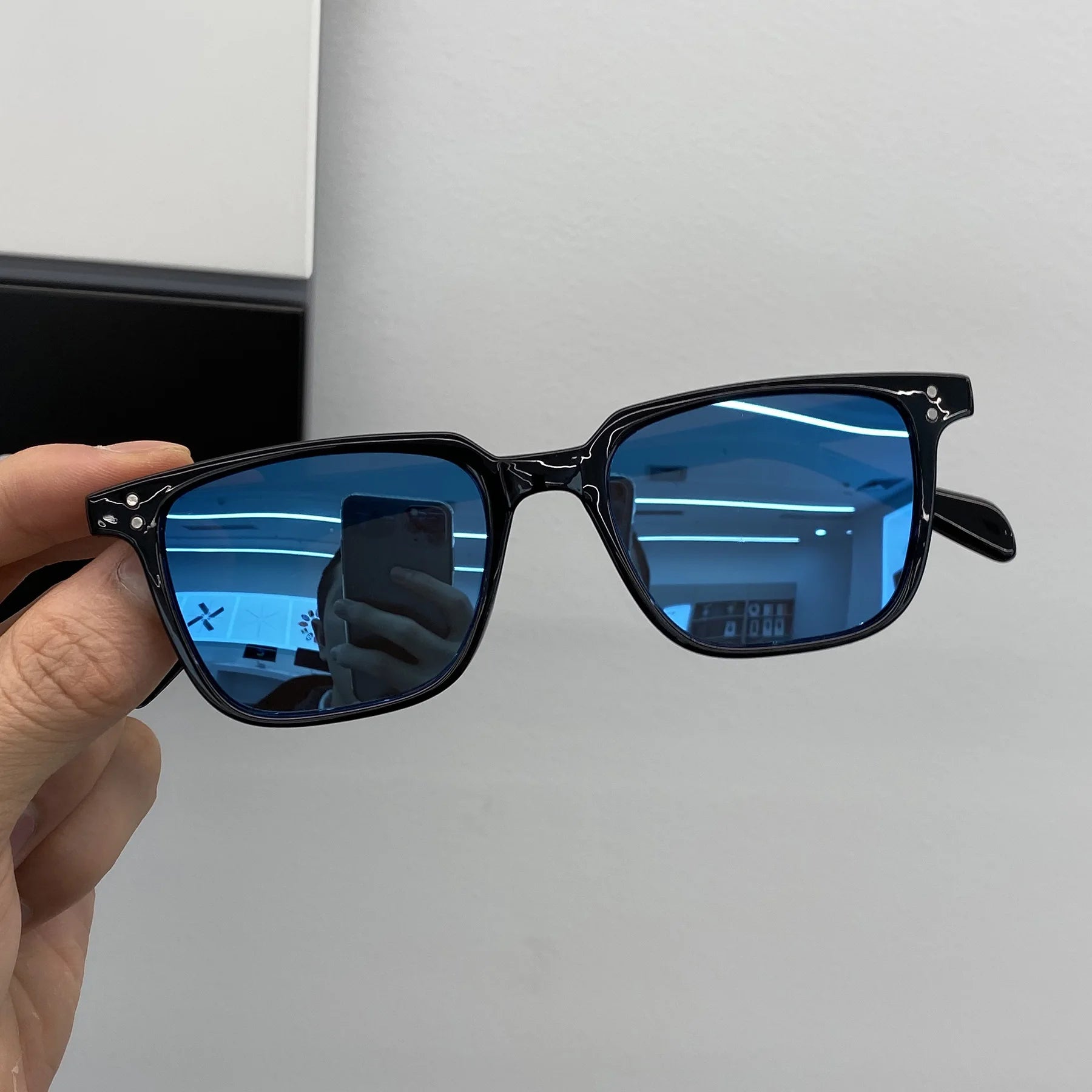 Vintage Square Rectangle Sunglasses – Unisex Polygon Designer Style UV Protection Eyewear✅FREE UK Delivery