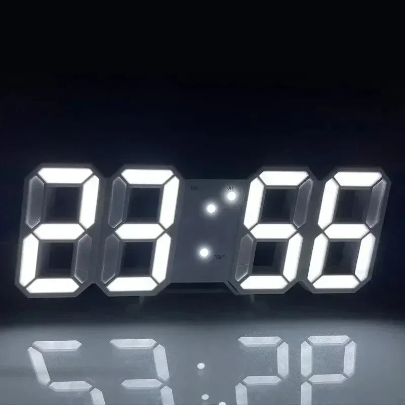 LED Digital Wall Clock | Modern Electronic Desk & Table Clock for Home