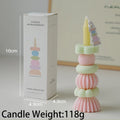 Stackable Geometric Soy Wax Scented Candle | Wedding & Party Decor