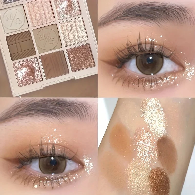 9-Shade Earth Tone Eyeshadow Palette