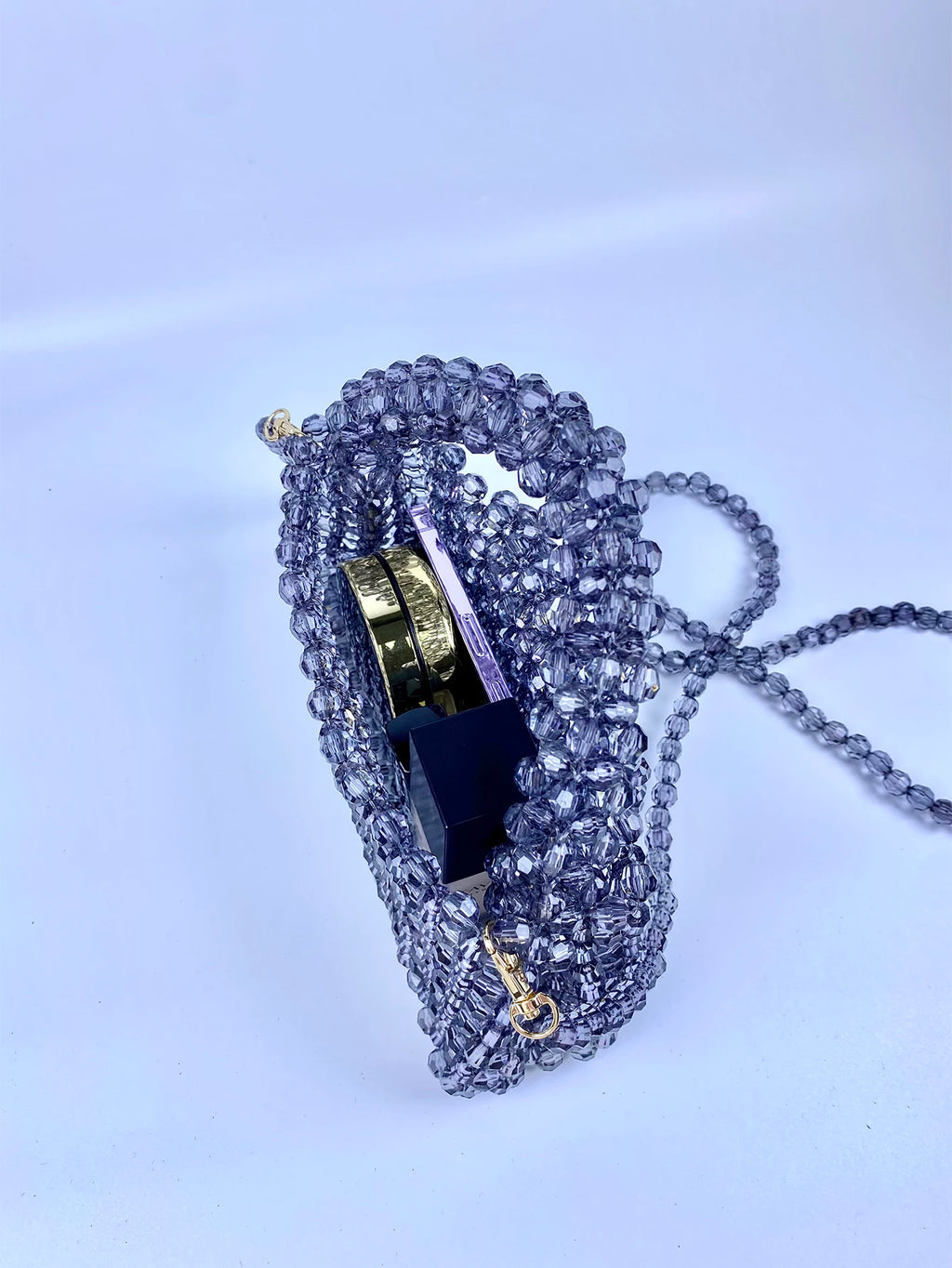 Elegant Beaded Handbag | Luxury Acrylic Crossbody Bag