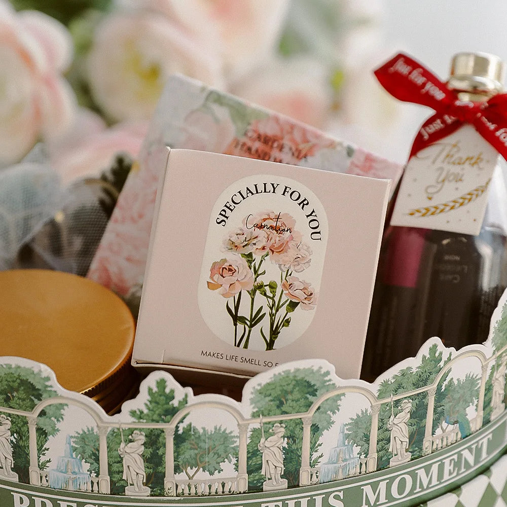 Handmade Carnation Scented Candle | Soy Wax Aromatherapy Candle for Home & Gifts