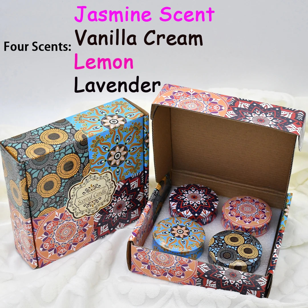 Arabian Nights Scented Candle Set | 4-Piece Gift Box