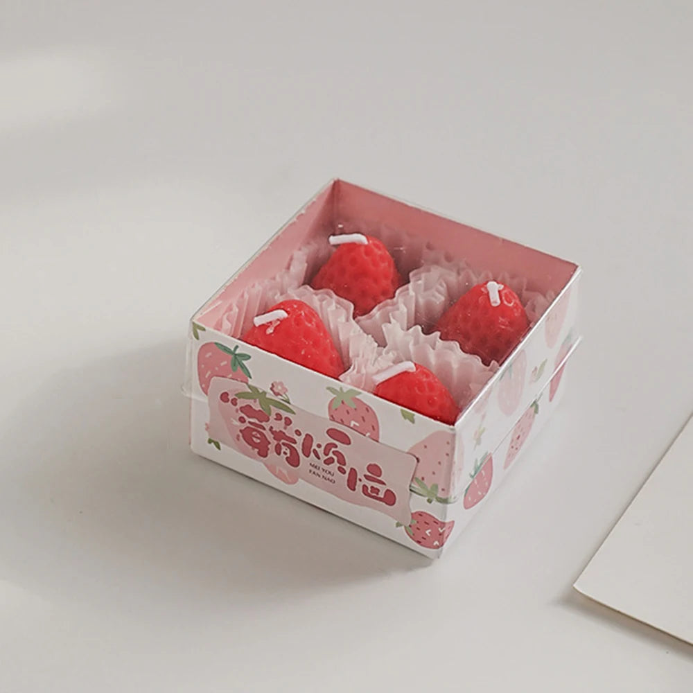 Strawberry Soy Wax Aromatherapy Candle