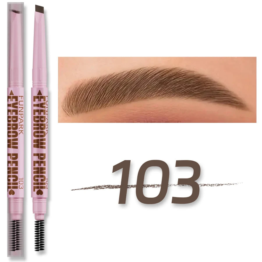 2-in-1 Waterproof Eyebrow Pencil – Long-Lasting & Natural Look – 5 Shades ✅ FREE UK Delivery