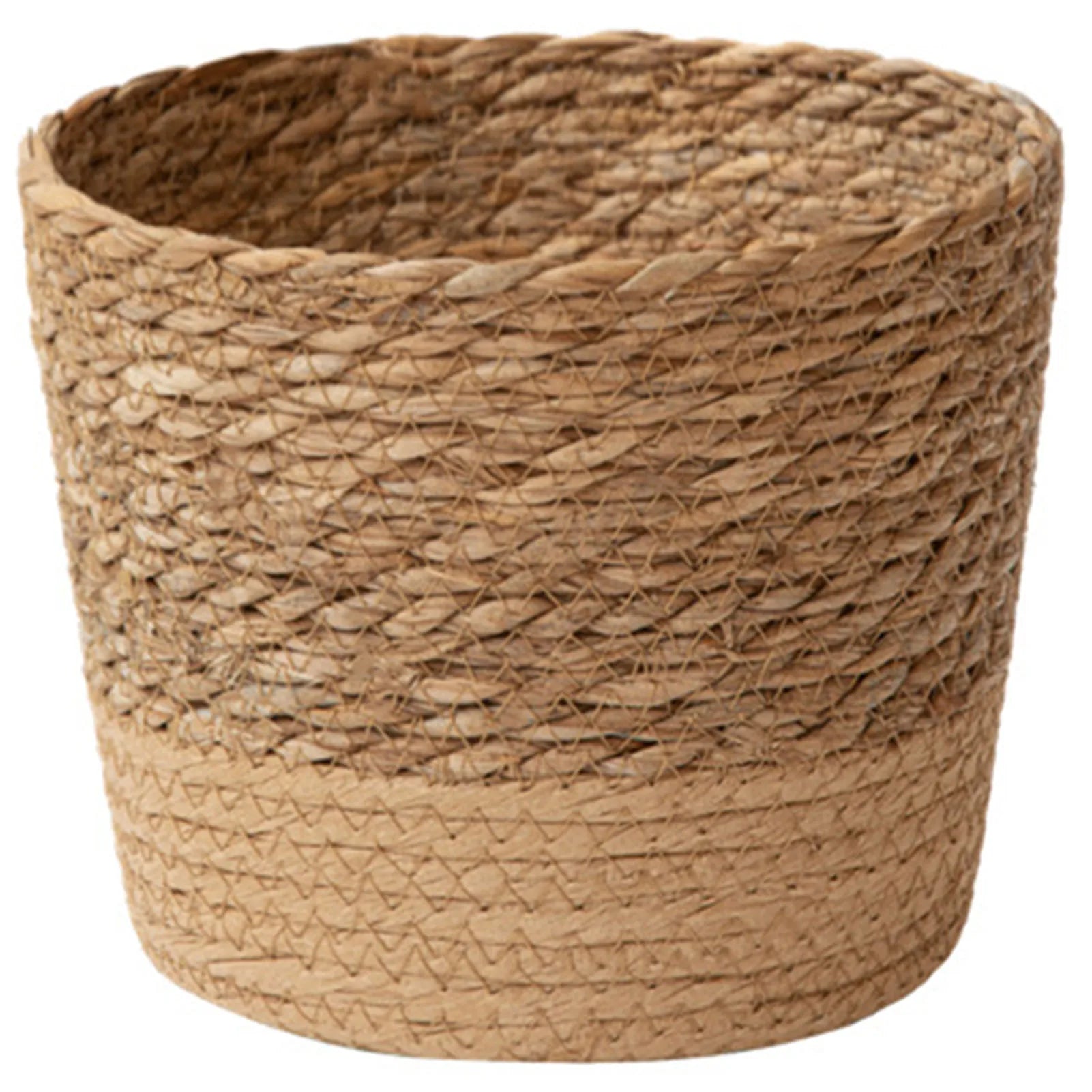 Rattan Straw Weaving Flower Plant Pot Wicker Basket Flowerpot Storage Basket Garden Flowerpot Handmade Woven Planter Basket