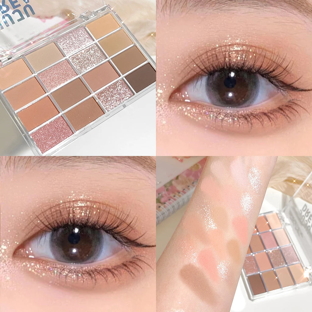 16‑Colour Eyeshadow Palette | Matte & Shimmer | Waterproof – FREE SHIPPING