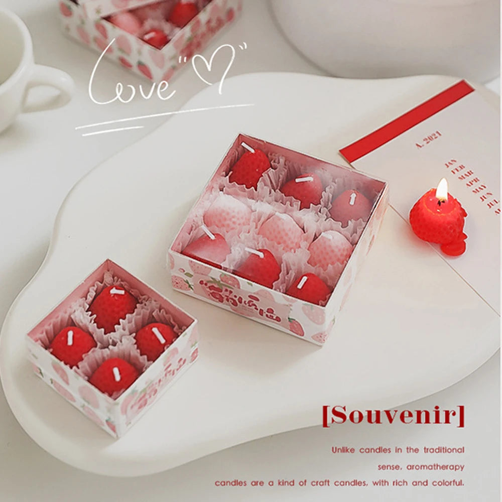 Strawberry Soy Wax Aromatherapy Candle