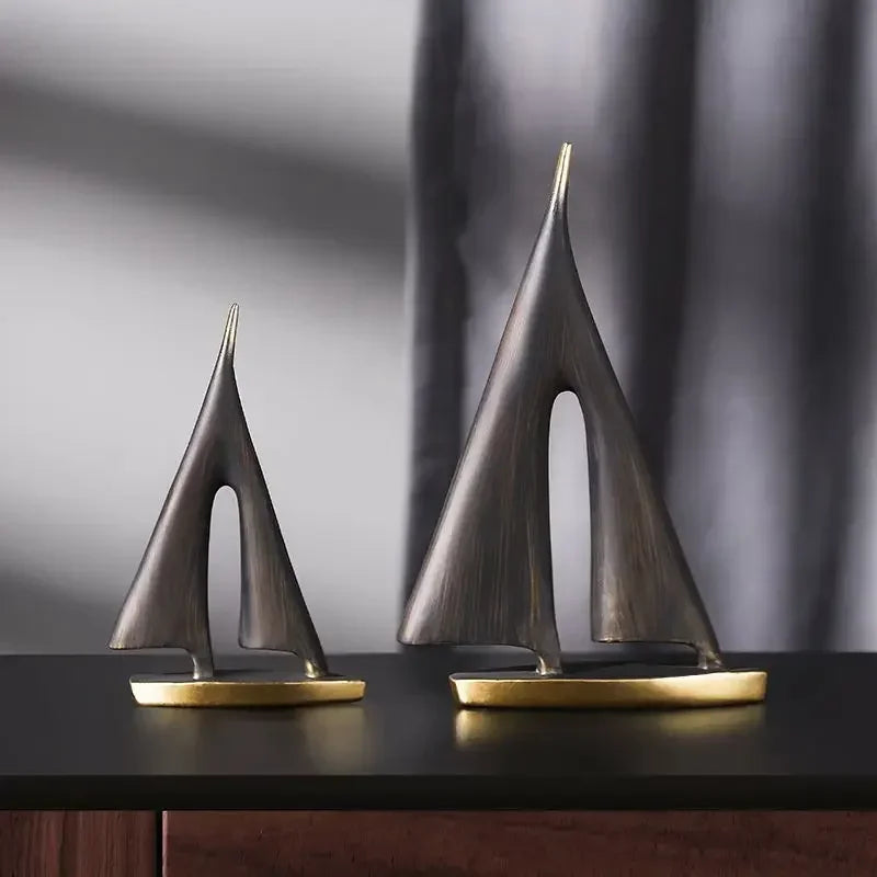 Smooth Sailing Sailboat Ornament | Resin Home Decor for Living Room & Bedroom