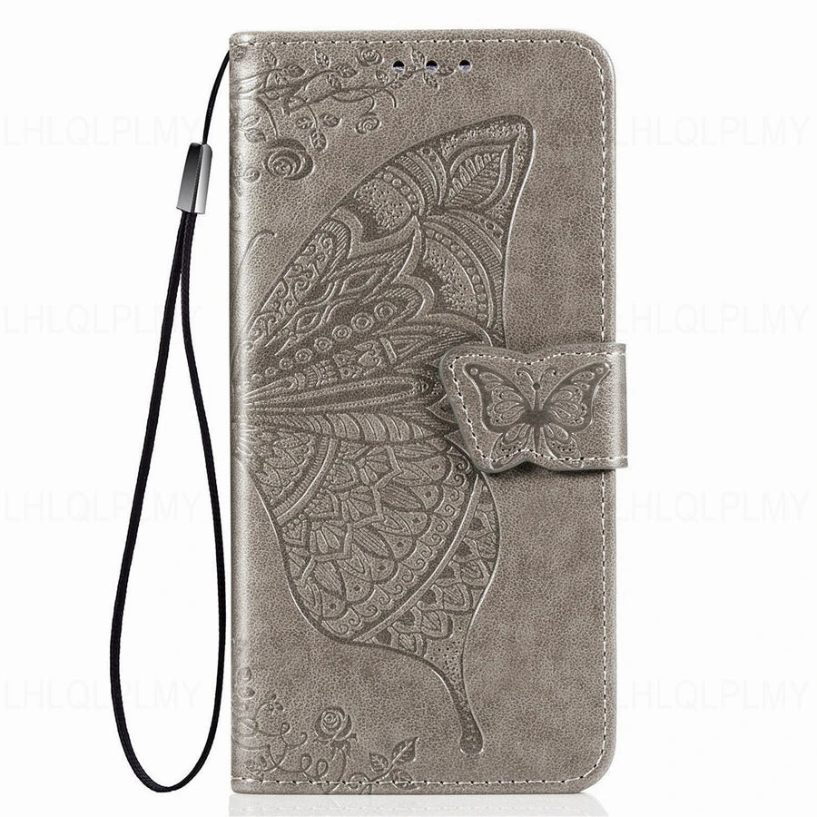 Butterfly Leather Flip Wallet Case For OPPO A58 A18 A16 A76 A96 A55 A17 A72 A52 A53 A31 A91 A15 A5 A9 2020 A60 Find X3 X5 Cover