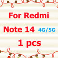 Screen Protector For Xiaomi Redmi Note 14 4G/5G Tempered Crystal Bubble Free 9H Hardness Tempered Glass HD Screen Protector