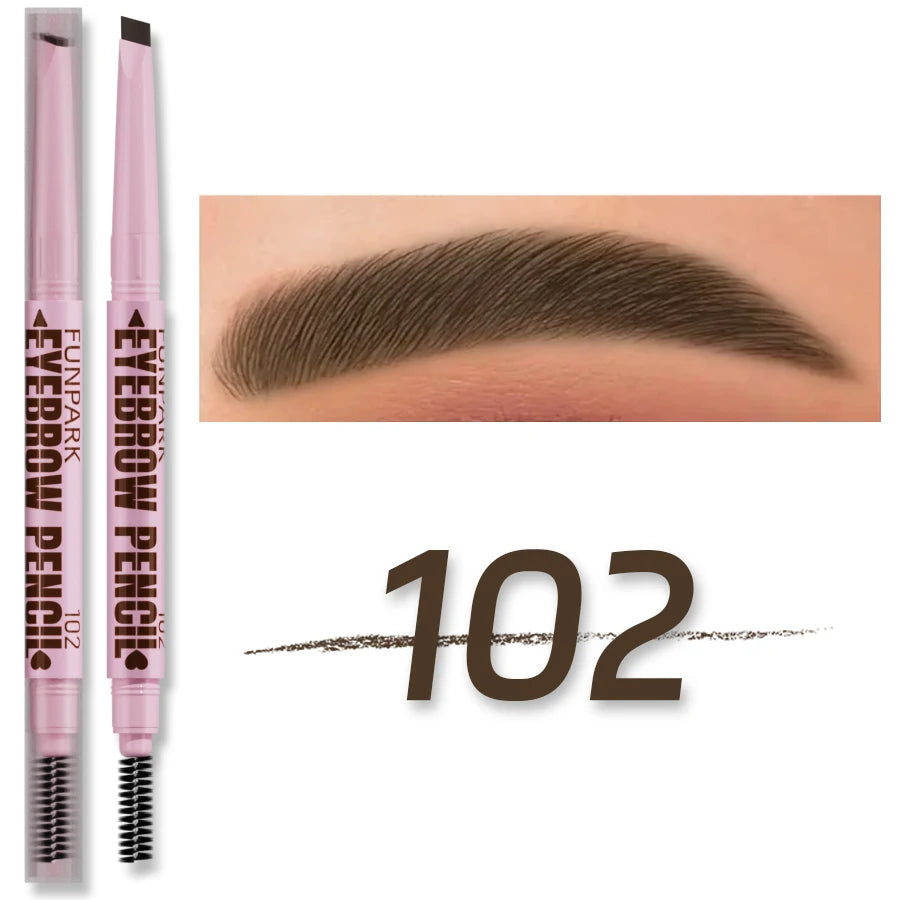 2-in-1 Waterproof Eyebrow Pencil – Long-Lasting & Natural Look – 5 Shades ✅ FREE UK Delivery