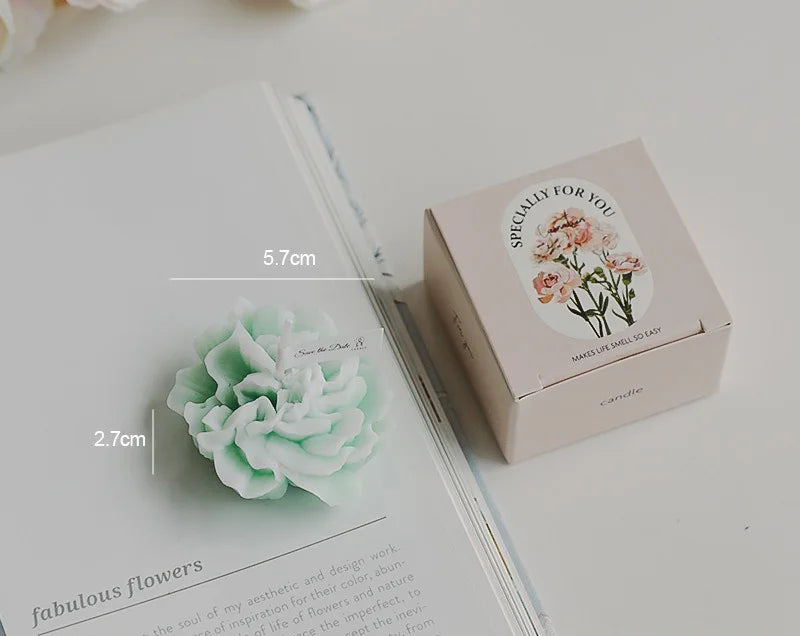 Handmade Carnation Scented Candle | Soy Wax Aromatherapy Candle for Home & Gifts