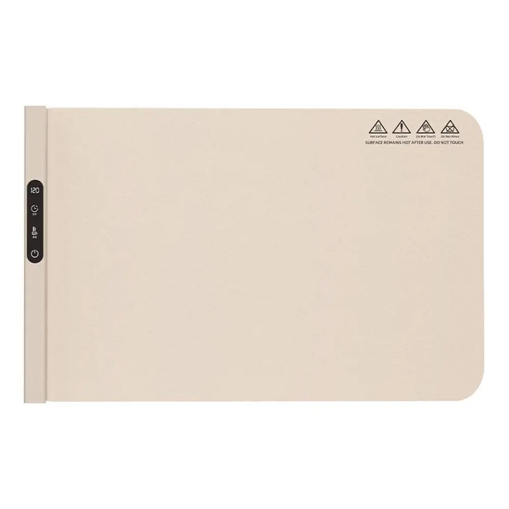 Food Warmer Pad Foldable Silicone Heating Pad Portable Meal Cart Insulation Pad 6-Level Temperature Adjustment