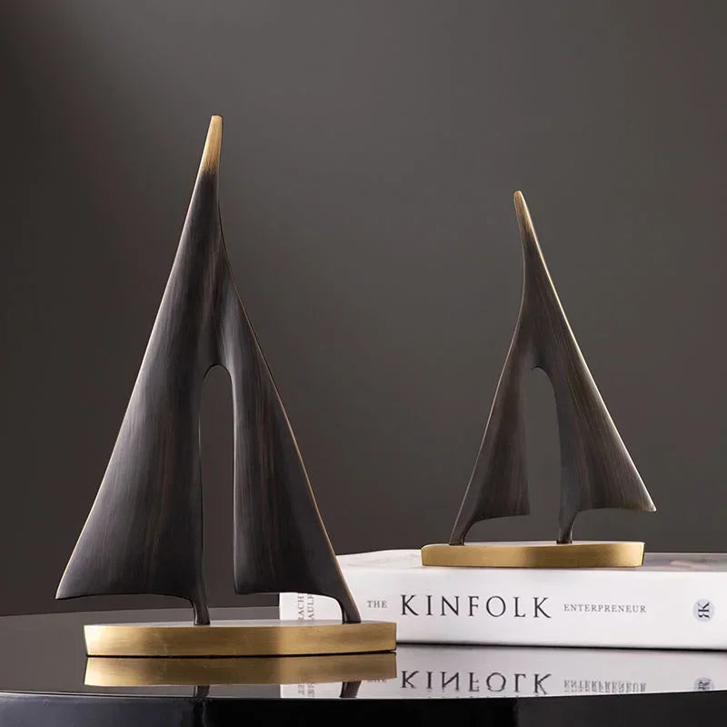 Smooth Sailing Sailboat Ornament | Resin Home Decor for Living Room & Bedroom
