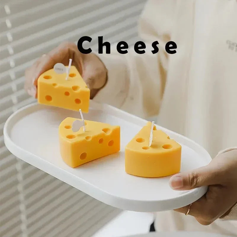 Cheese Shaped Scented Candle | Aromatherapy Candle Home Decoration