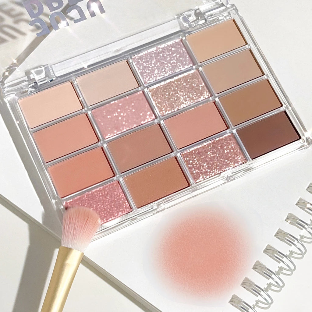 16‑Colour Eyeshadow Palette | Matte & Shimmer | Waterproof – FREE SHIPPING