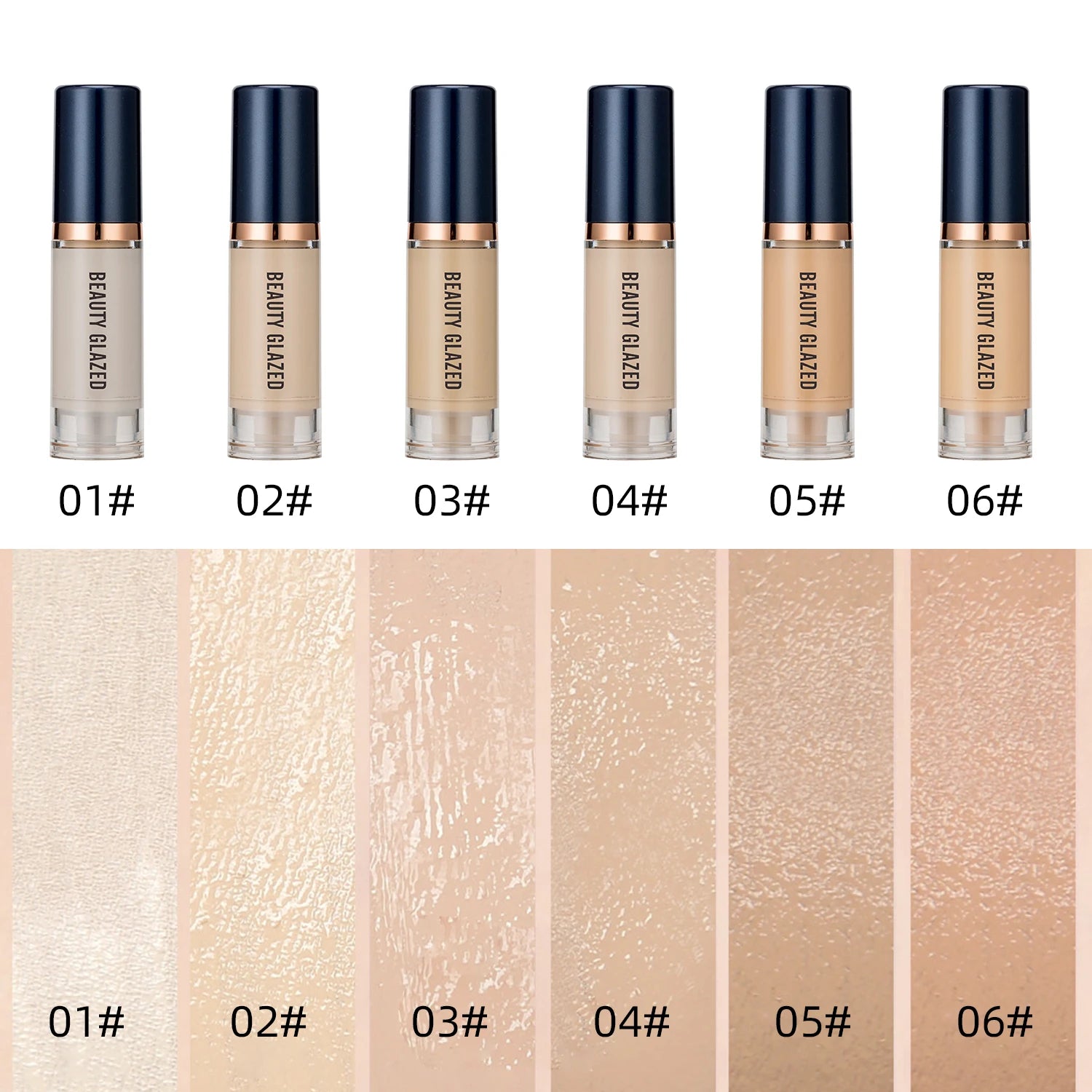 Beauty Glazed 3-Piece Makeup Set | Foundation + Primer + Sponge | ✅ FREE UK Delivery