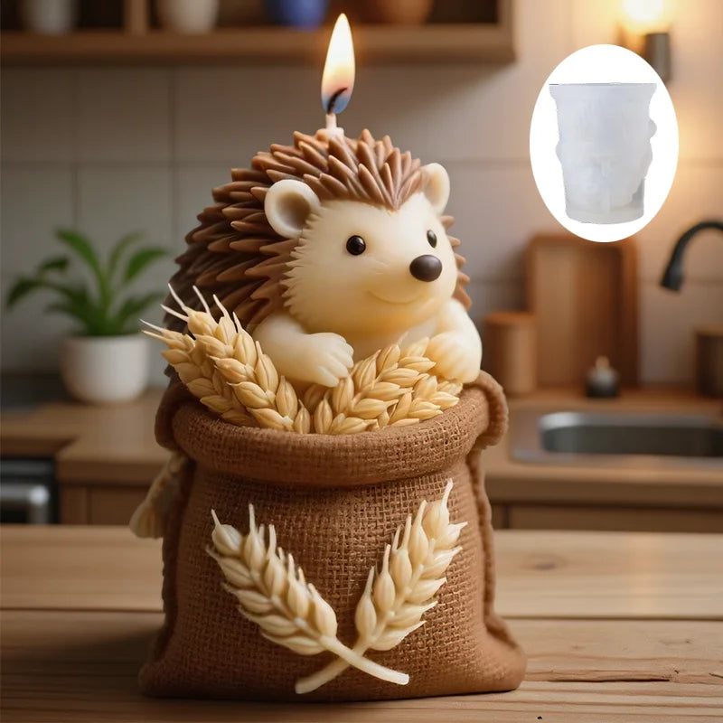 Hedgehog Candle Mould | Silicone Mold for Scented Candles & Wax Crafts