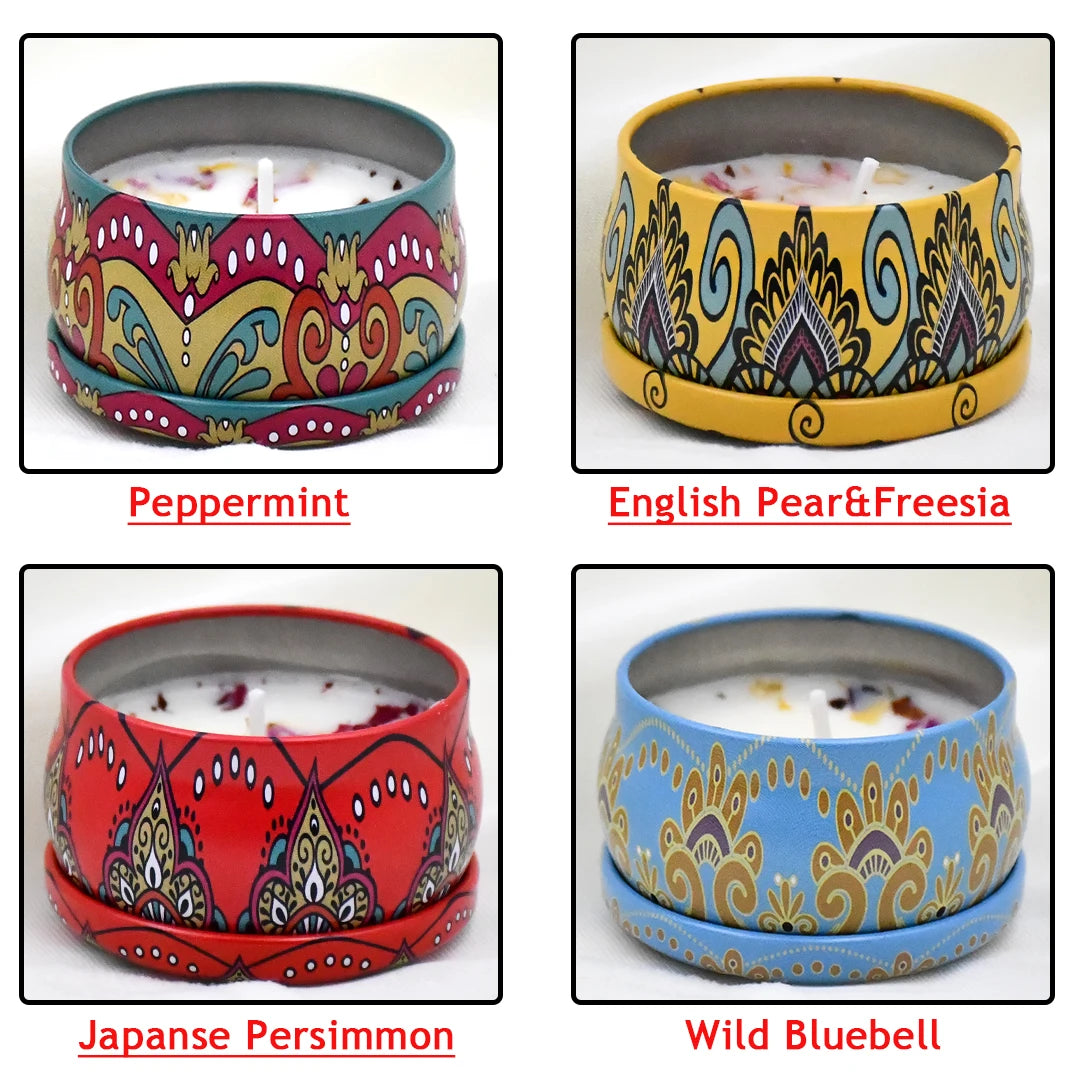 Arabian Nights Scented Candle Set | 4-Piece Gift Box