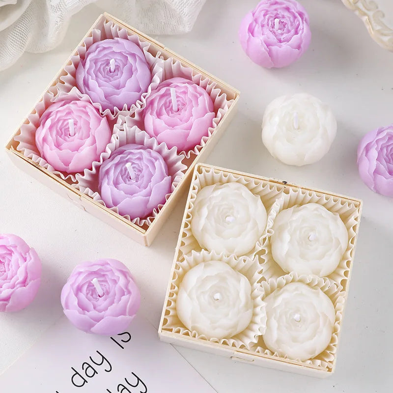 Rose Flower Scented Candle Gift Box | Valentine's & Anniversary Set